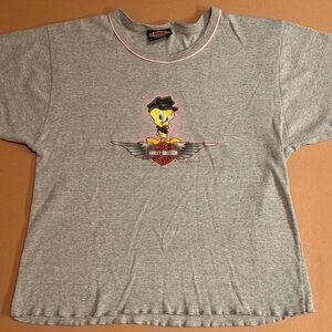 vintage Harley Davidson Tweety Bird Size L Rochester N.Y